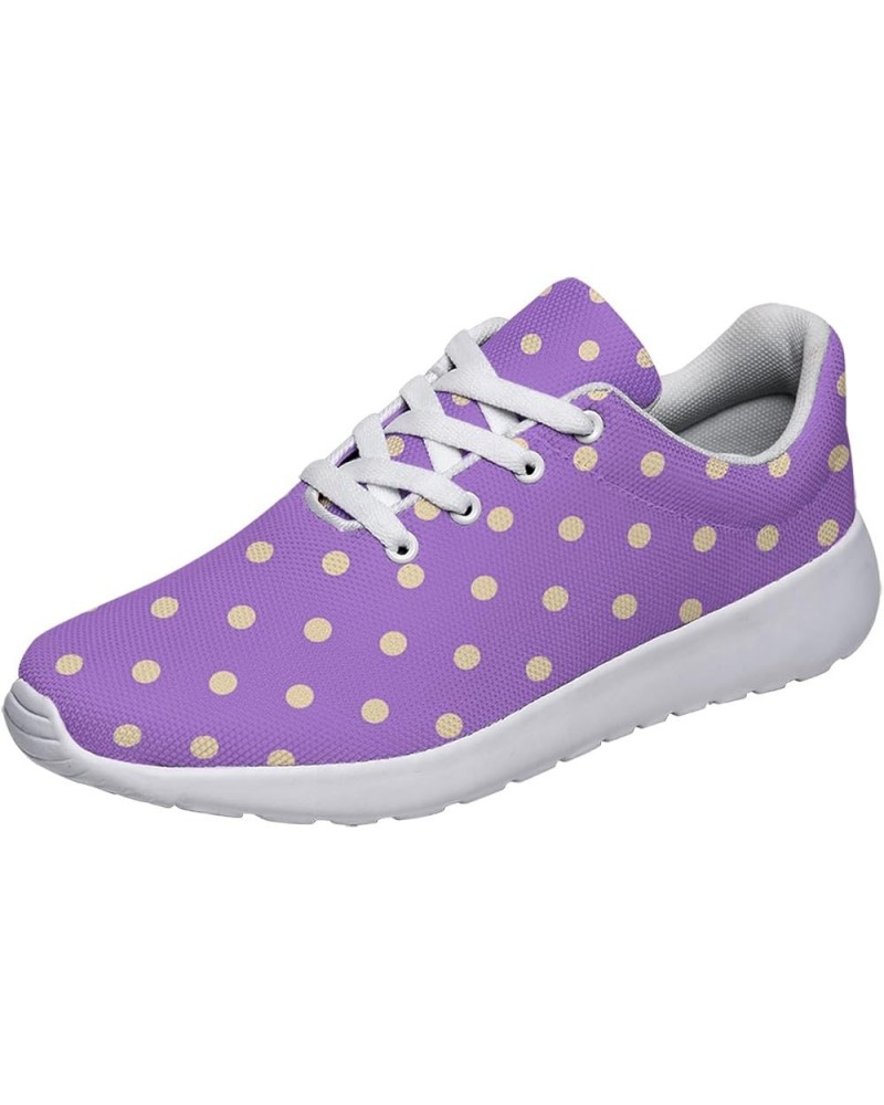 Polka Dot Shoes for Women Men Fashion Breathable Running Shoes Ladies Dots Sneakers Polka Dot White 75 $38.39 Athletic Shoes