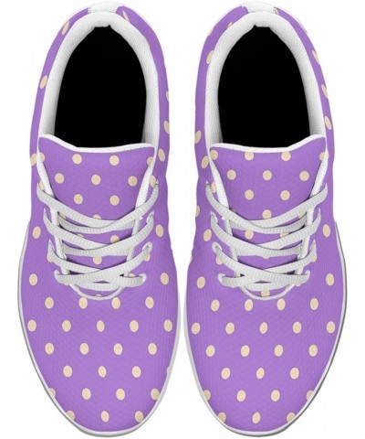 Polka Dot Shoes for Women Men Fashion Breathable Running Shoes Ladies Dots Sneakers Polka Dot White 75 $38.39 Athletic Shoes