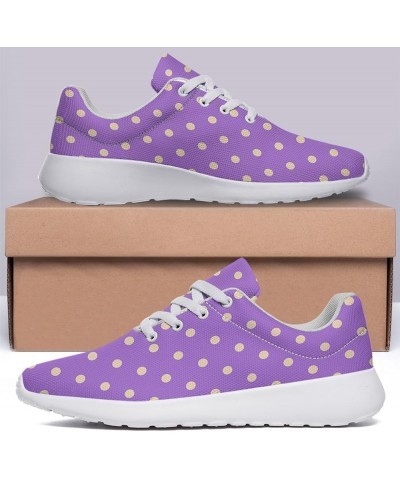 Polka Dot Shoes for Women Men Fashion Breathable Running Shoes Ladies Dots Sneakers Polka Dot White 75 $38.39 Athletic Shoes