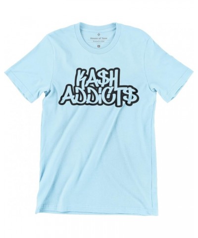 Origianl KA$H Addict$ T Shirt, Jordan Matching for Sneaker Jordan, Gift for Sneaker Jordan, Shirt for Jordan Light Blue $19.5...