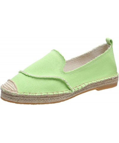 Women's Mesh Flats Shoes Breathable Slip on Shoes Casual Flats Comfortable Walking Shoes Nude Flats Green $17.29 Flats