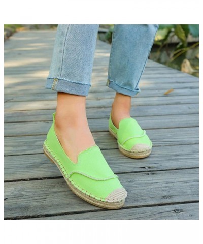 Women's Mesh Flats Shoes Breathable Slip on Shoes Casual Flats Comfortable Walking Shoes Nude Flats Green $17.29 Flats