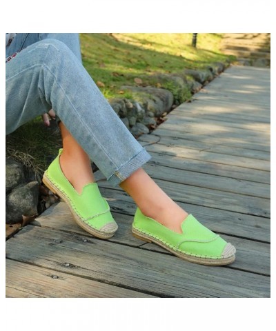 Women's Mesh Flats Shoes Breathable Slip on Shoes Casual Flats Comfortable Walking Shoes Nude Flats Green $17.29 Flats