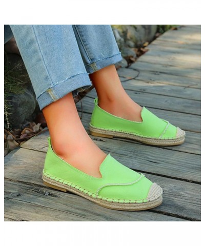 Women's Mesh Flats Shoes Breathable Slip on Shoes Casual Flats Comfortable Walking Shoes Nude Flats Green $17.29 Flats