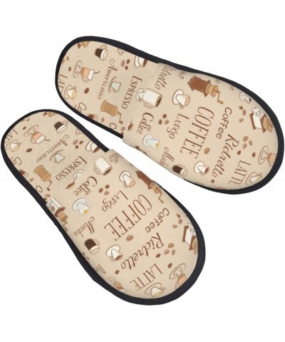 Vintage Coffee Print Women'S Cozy Life No Slip Slippers Accessory- Coffee Time $13.85 Slippers