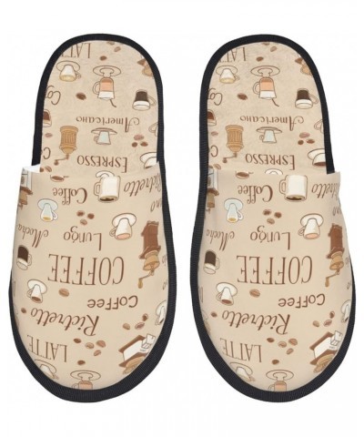 Vintage Coffee Print Women'S Cozy Life No Slip Slippers Accessory- Coffee Time $13.85 Slippers