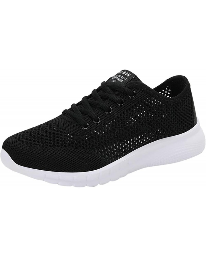 Women's Fashion Sneakers Comfort with Orthotic Insole Arch Support Tennis Breathable Sneaker Black $12.86 Fashion Sneakers