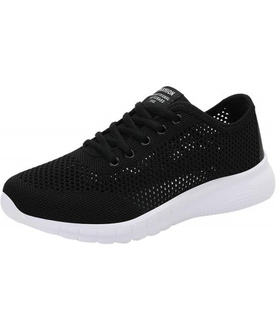 Women's Fashion Sneakers Comfort with Orthotic Insole Arch Support Tennis Breathable Sneaker Black $12.86 Fashion Sneakers