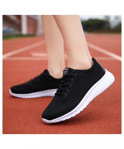 Women's Fashion Sneakers Comfort with Orthotic Insole Arch Support Tennis Breathable Sneaker Black $12.86 Fashion Sneakers