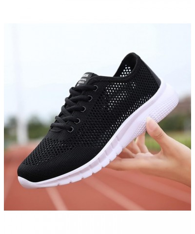 Women's Fashion Sneakers Comfort with Orthotic Insole Arch Support Tennis Breathable Sneaker Black $12.86 Fashion Sneakers