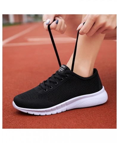 Women's Fashion Sneakers Comfort with Orthotic Insole Arch Support Tennis Breathable Sneaker Black $12.86 Fashion Sneakers