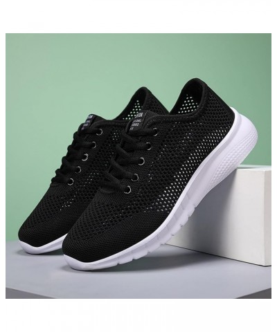 Women's Fashion Sneakers Comfort with Orthotic Insole Arch Support Tennis Breathable Sneaker Black $12.86 Fashion Sneakers