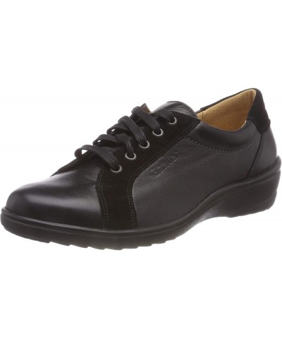 Women's Derby Lace-Up Black Schwarz 01000 $80.58 Oxfords