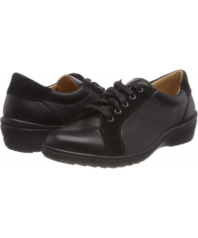 Women's Derby Lace-Up Black Schwarz 01000 $80.58 Oxfords