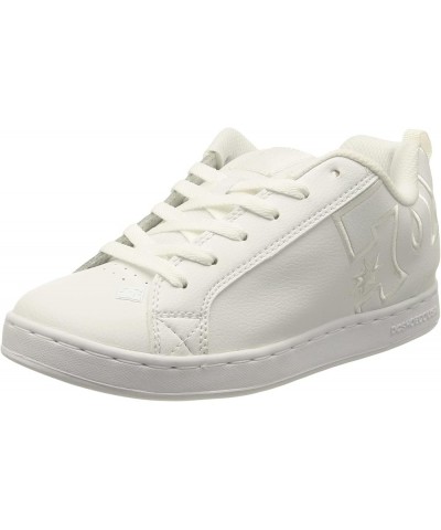 Women's Court Graffik Low Top Casual Skate Shoe White/White/White $35.69 Athletic Shoes