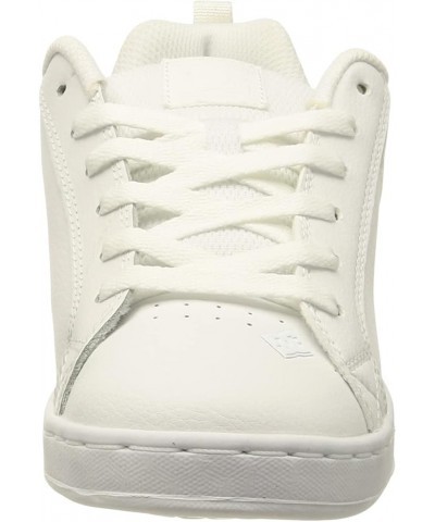 Women's Court Graffik Low Top Casual Skate Shoe White/White/White $35.69 Athletic Shoes