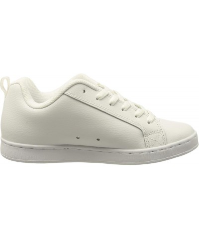 Women's Court Graffik Low Top Casual Skate Shoe White/White/White $35.69 Athletic Shoes