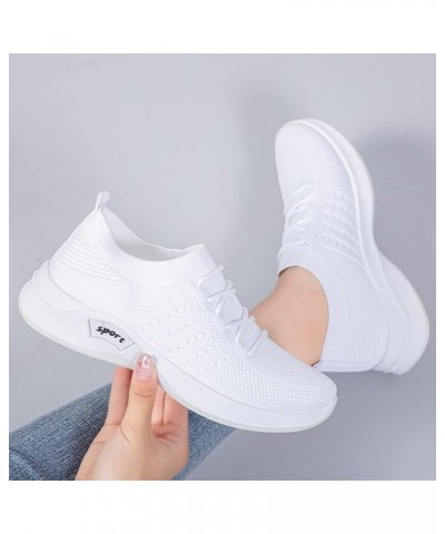 Women Cute Sneaker Fashion Leisure Shoes Casual Walking Dress Shoes Running Shoes Slip on Walking Shoe White $22.07 Outdoor S...