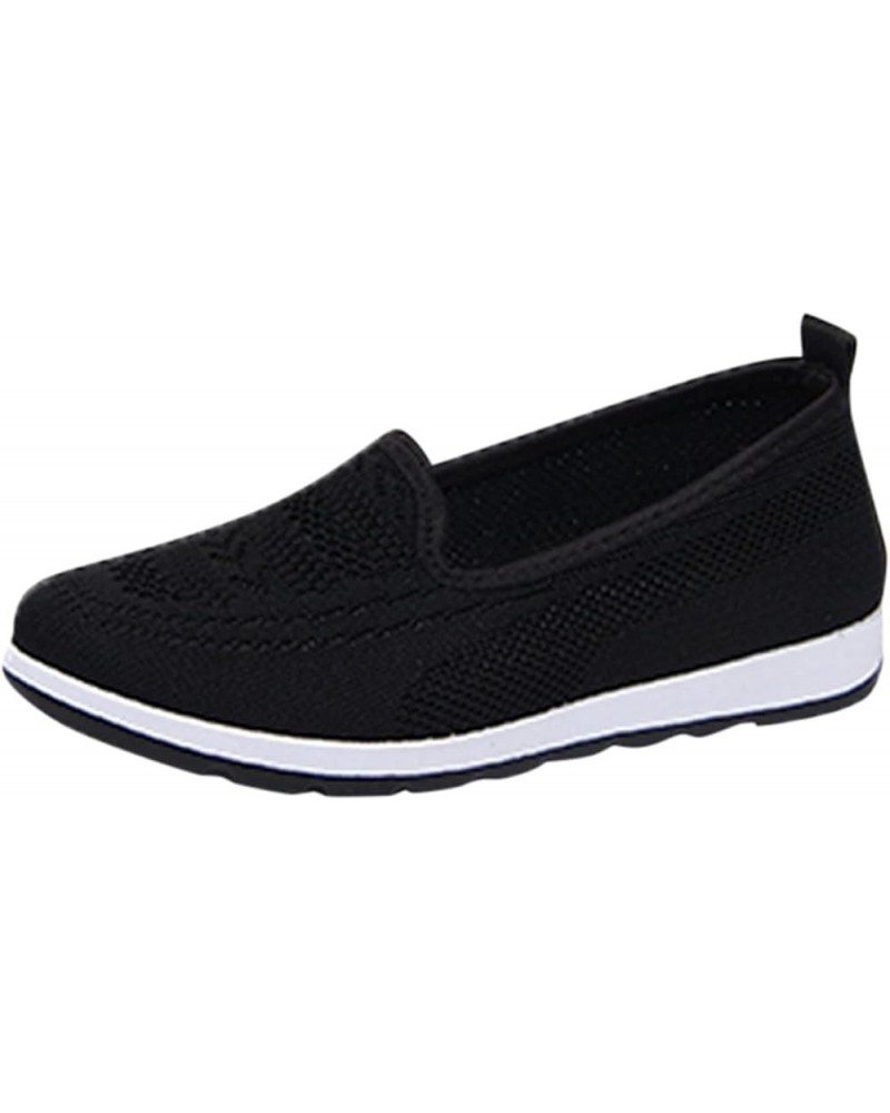 Women's Slip-On Canvas Sneaker Low Top Casual Shoes Lace up Walking Shoes Christmas Womens Sneakers Size 11 Black $10.54 Athl...