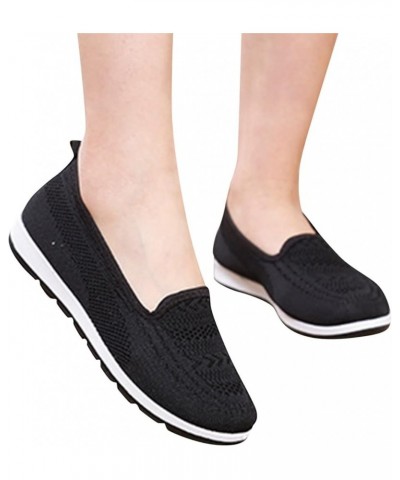 Women's Slip-On Canvas Sneaker Low Top Casual Shoes Lace up Walking Shoes Christmas Womens Sneakers Size 11 Black $10.54 Athl...