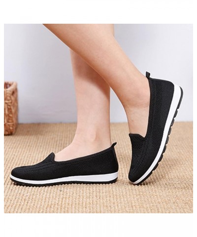 Women's Slip-On Canvas Sneaker Low Top Casual Shoes Lace up Walking Shoes Christmas Womens Sneakers Size 11 Black $10.54 Athl...