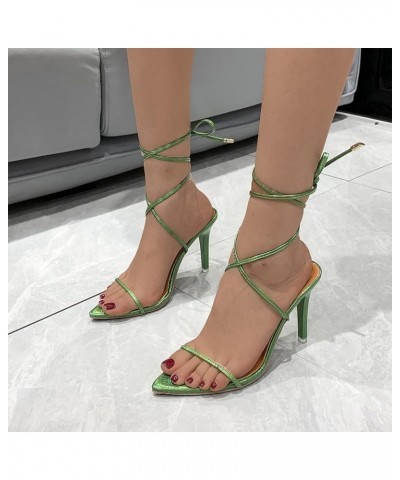 glitter heels for women gold sandals for women black block heels for women block heel sandals black heals Z 02-green $28.90 S...