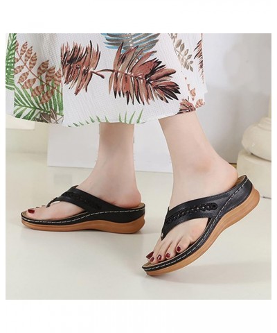 Black Sandals Women Dressy Orthopedic Shoes High Arch for Women Womens Hiking Sandals Brown Leather Sandals Women Mens Extra ...