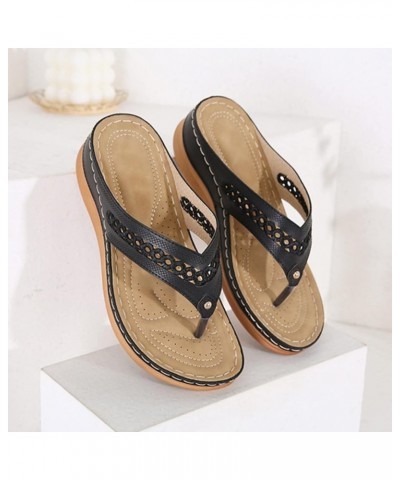 Black Sandals Women Dressy Orthopedic Shoes High Arch for Women Womens Hiking Sandals Brown Leather Sandals Women Mens Extra ...