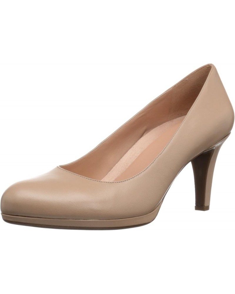 Women Michelle High Heel Pump Tender Taupe Beige Leather $42.74 Pumps