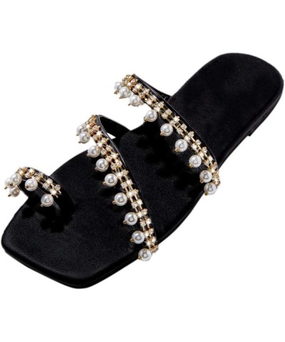 Womens Warm Slippers Size 9 Ladies Summer Crystal Retro Sandals Casual Women Slippers Fashion S for Women Slippers Boots Blac...