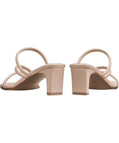 Slip On Heels Strappy Heels for Women 2IN Low Chunky Heels Comfortable Short Heels Square Open Toe Heeled Sandals Party Casua...