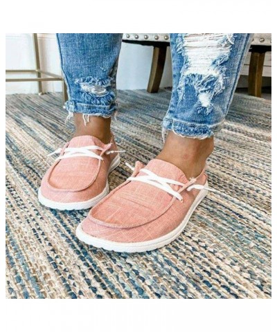 Large Size Slope Heel Single Shoes Female Leopard Print Cloth Surface Casual Shoes Lace Up Loafer Four Seasons Women's Shoes ...