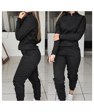 Womens Work Jackets Blazers Sleeve Sweatshirt Elastic Waist Pant with Belt Set Suits Snow Bib for Women Black➤➤ Pants for Wom...