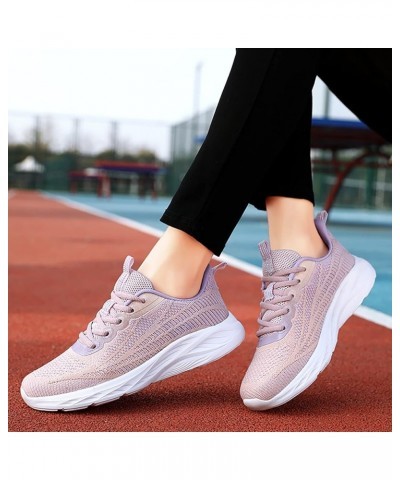 Walking Shoes for Women, Slip-On Light Mesh Platform Orthopedic Sneakers for Arch Support - Women's Sneakers Purple 3 $20.60 ...