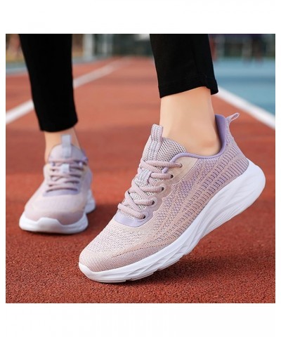 Walking Shoes for Women, Slip-On Light Mesh Platform Orthopedic Sneakers for Arch Support - Women's Sneakers Purple 3 $20.60 ...