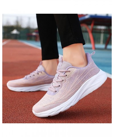 Walking Shoes for Women, Slip-On Light Mesh Platform Orthopedic Sneakers for Arch Support - Women's Sneakers Purple 3 $20.60 ...