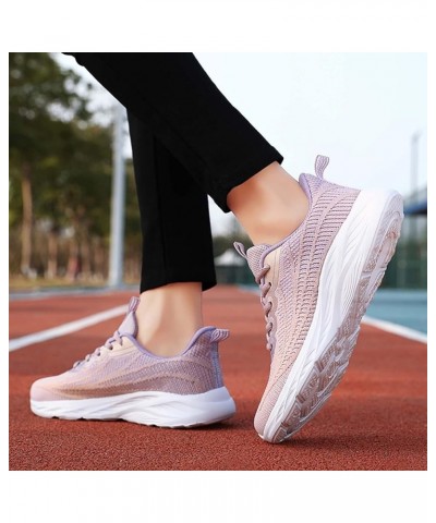 Walking Shoes for Women, Slip-On Light Mesh Platform Orthopedic Sneakers for Arch Support - Women's Sneakers Purple 3 $20.60 ...