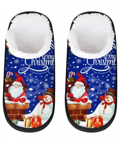 Santa Claus House Slippers for Women Men Gift Snowman Fuzzy Non Slip Slider Slipper for Everyday Home Bedroom Shoes Indoor $1...