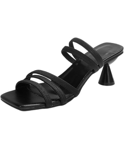 Women's Cute Open Toes Casual Soft Fashion Ladies Flat Sandals Women's Two Strap Buckle Sandal Platform Sandals Women Black $...