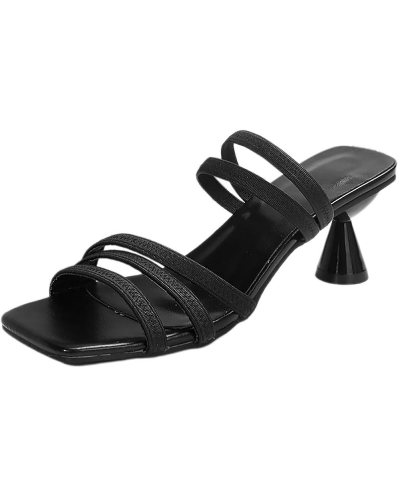 Women's Cute Open Toes Casual Soft Fashion Ladies Flat Sandals Women's Two Strap Buckle Sandal Platform Sandals Women Black $...