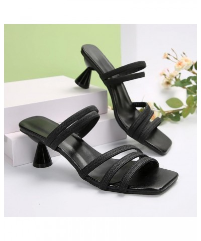 Women's Cute Open Toes Casual Soft Fashion Ladies Flat Sandals Women's Two Strap Buckle Sandal Platform Sandals Women Black $...