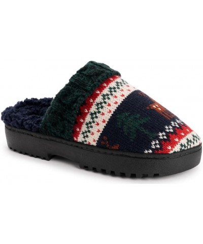 Women's Minette Slippers Navy Deer-fair Isle $24.79 Slippers