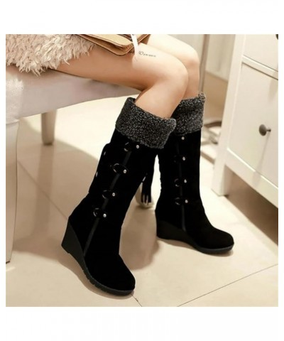 Waterproof Winter Boots Women Size 9 Womens Winter Boots Waterproof Insulated Slip on Winter Boots for Women 8.5 Waterproof Z...