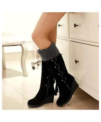 Waterproof Winter Boots Women Size 9 Womens Winter Boots Waterproof Insulated Slip on Winter Boots for Women 8.5 Waterproof Z...