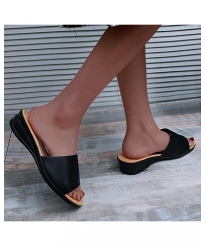 espadrille sandal platform wedge heels for women silver wedges for women platform heel trendy heels Z 02-black $11.14 Sandals