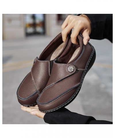 Women's Loafers Casual Slip On Comfort Walking Flats Leather Driving Moccasins Coffee Bean $25.91 Loafers & Slip-Ons