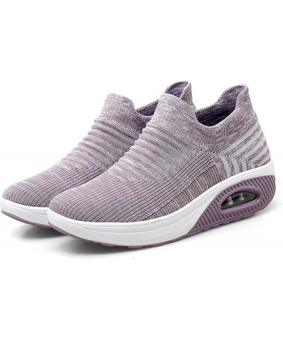 Breathable Casual Air Cushion Slip-On Orthopedic Diabetic Walking Shoes, Women's Walking Shoes Sock Sneakers, Mesh Lady Girls...