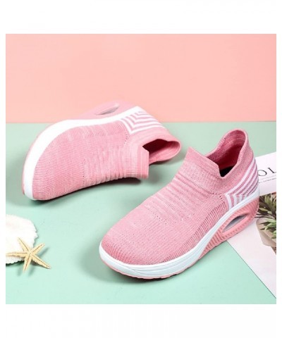 Breathable Casual Air Cushion Slip-On Orthopedic Diabetic Walking Shoes, Women's Walking Shoes Sock Sneakers, Mesh Lady Girls...