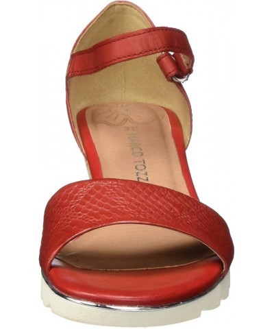 Women's 2-2-28725-24 Ankle Strap Sandals Red Chili 533 $35.72 Sandals