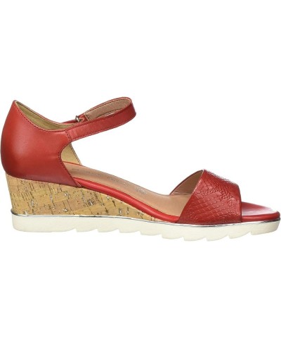 Women's 2-2-28725-24 Ankle Strap Sandals Red Chili 533 $35.72 Sandals